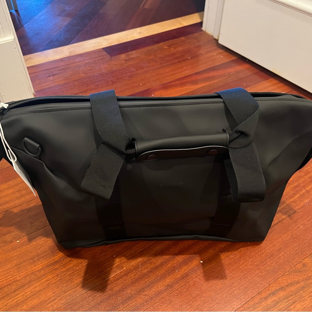 Rains Black Duffel Bag